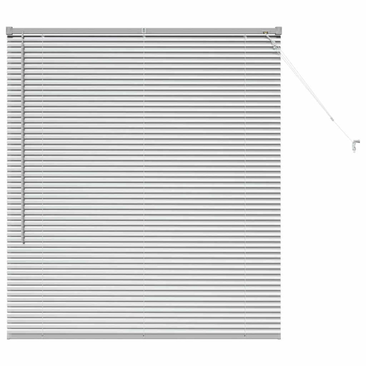 vidaXL Βενετσιάνικες Ρόδες Ασημί 130 x 120 εκ Αλουμίνιο