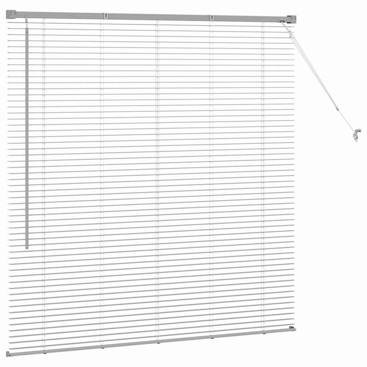 vidaXL Βενετσιάνικες Ρόδες Ασημί 130 x 125 εκ Αλουμίνιο