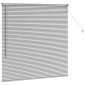 vidaXL Βενετσιάνικες Ρόδες Ασημί 130 x 130 cm Αλουμίνιο