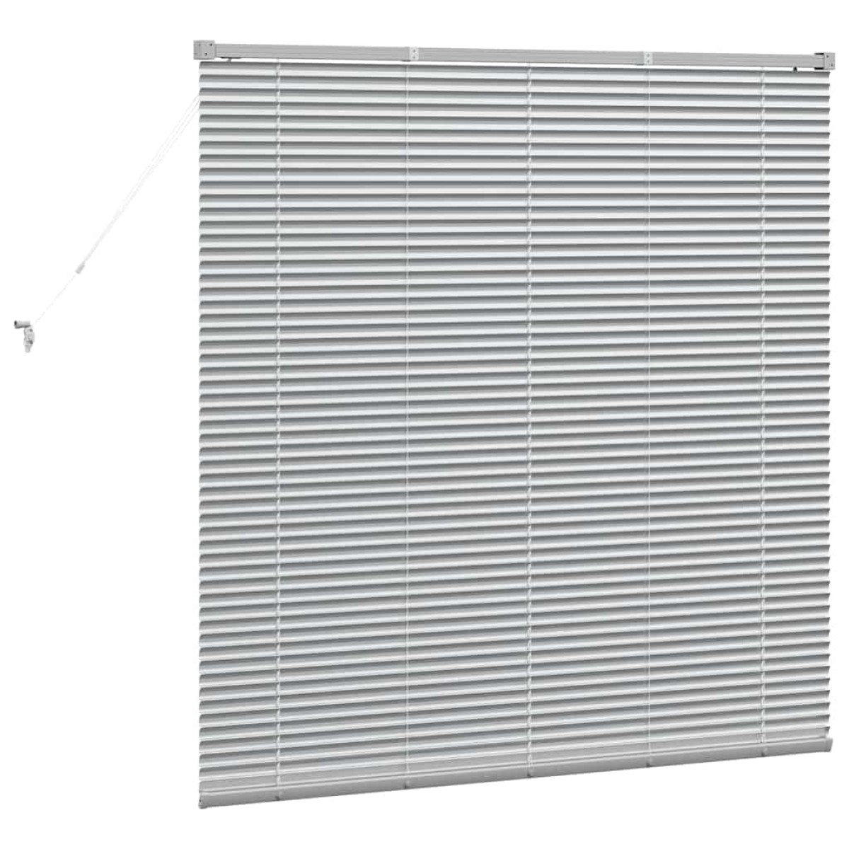 vidaXL Βενετσιάνικες Ρόδες Ασημί 130 x 130 cm Αλουμίνιο