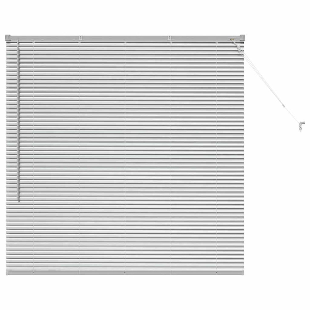 vidaXL Βενετσιάνικες Ρόδες Ασημί 130 x 135 εκ Αλουμίνιο