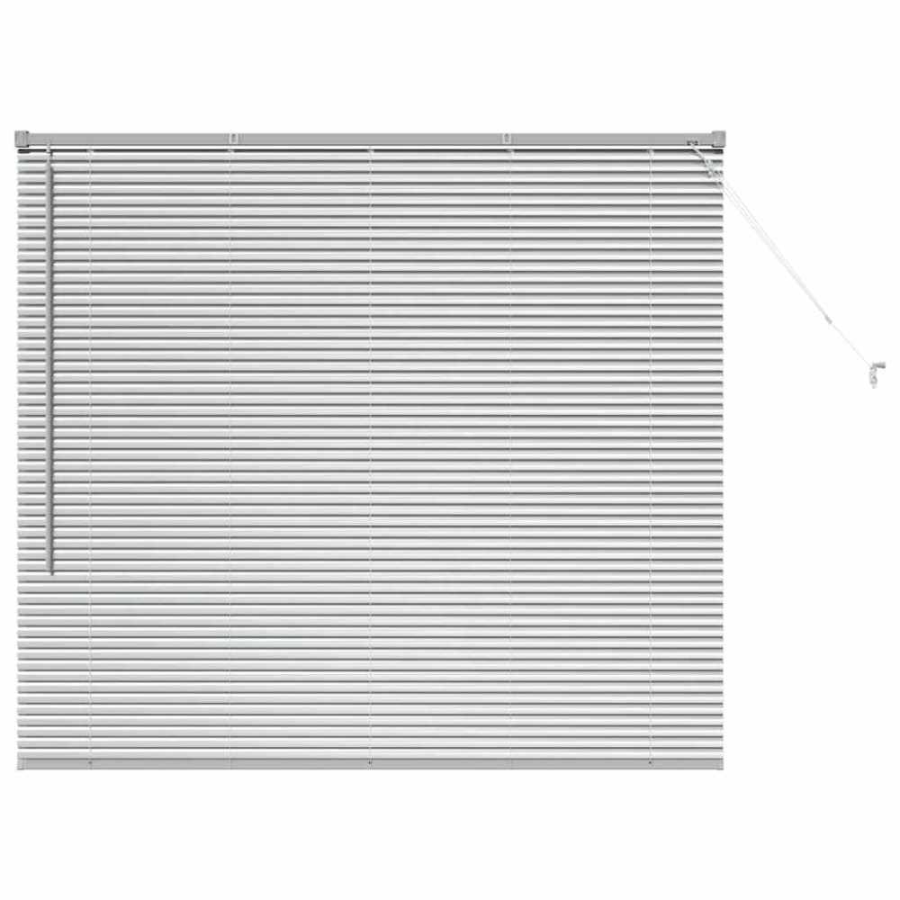 vidaXL Βενετσιάνικες Ρόδες Ασημί 130 x 140 cm Αλουμίνιο