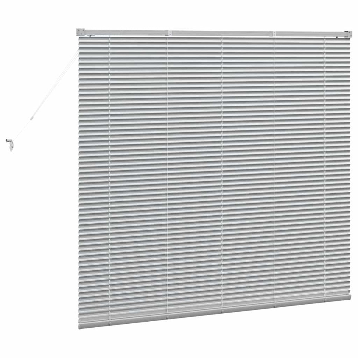vidaXL Βενετσιάνικες Ρόδες Ασημί 130 x 145 εκ Αλουμίνιο