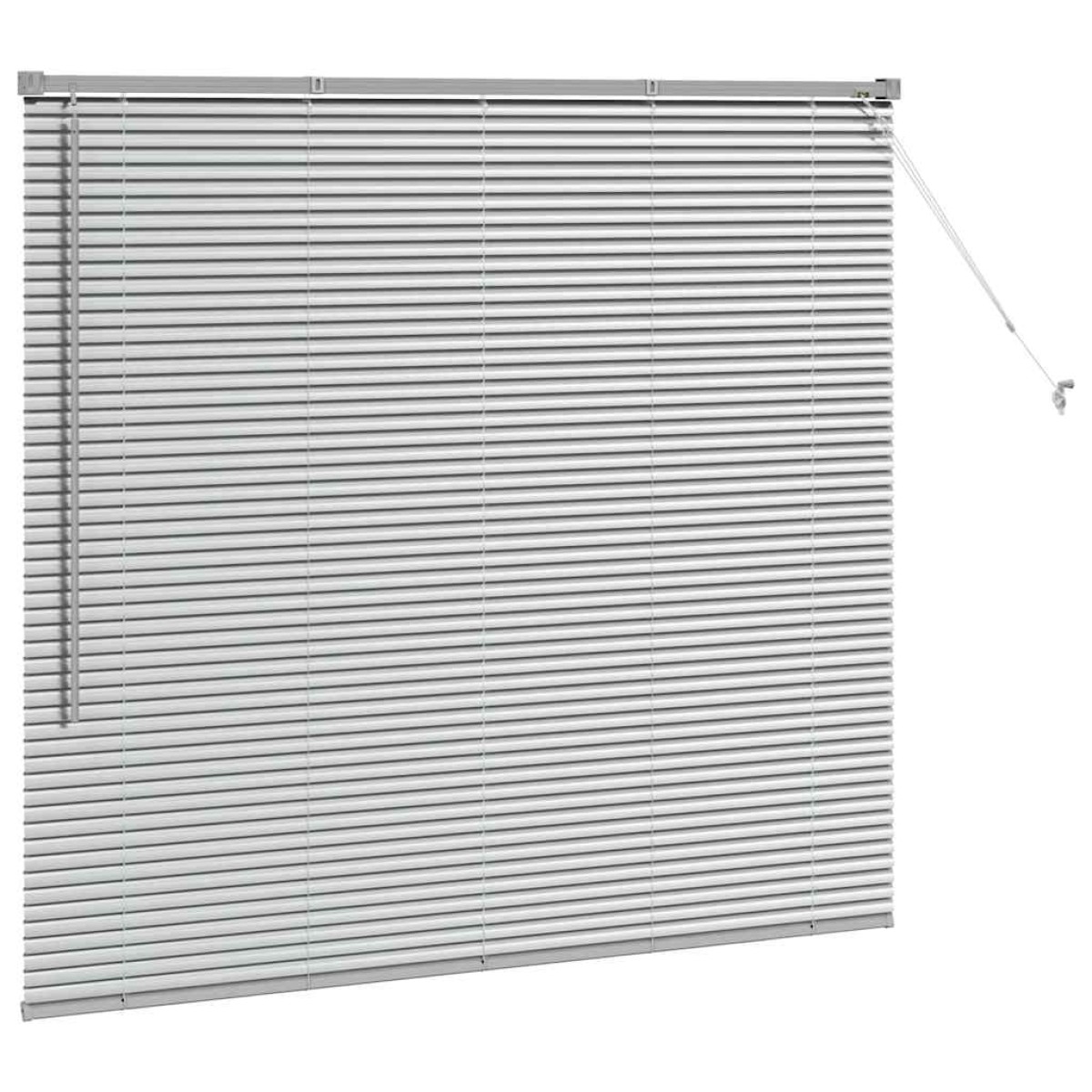 vidaXL Βενετσιάνικες Ρόδες Ασημί 130 x 150 cm Αλουμίνιο