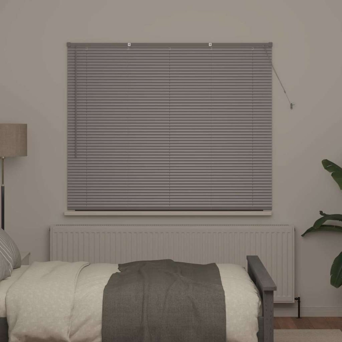 vidaXL Βενετσιάνικες Ρόδες Ασημί 130 x 155 εκ Αλουμίνιο