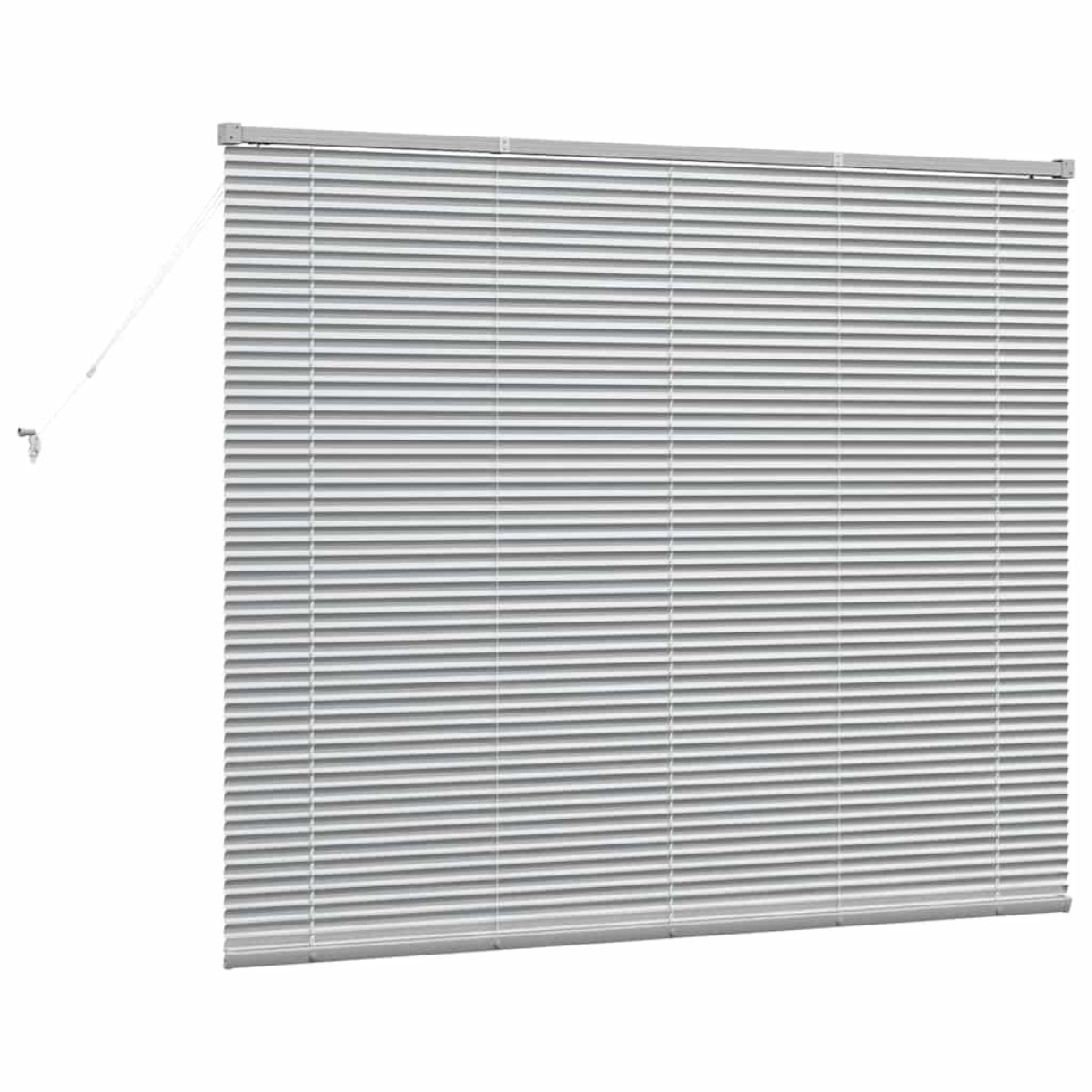 vidaXL Βενετσιάνικες Ρόδες Ασημί 130 x 155 εκ Αλουμίνιο