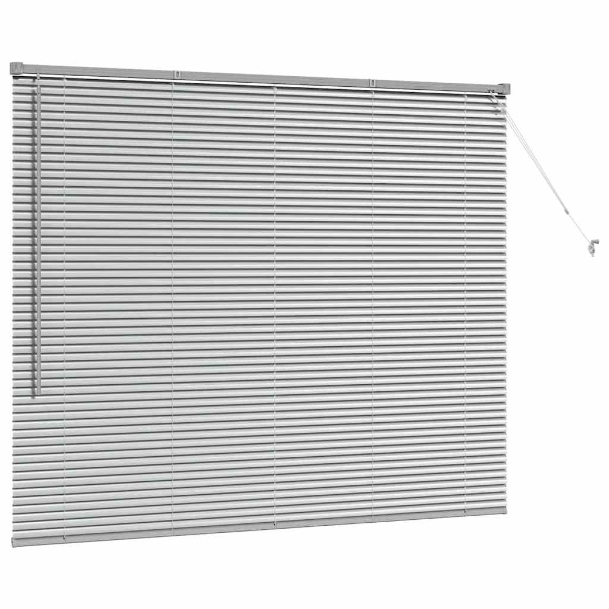 vidaXL Βενετσιάνικες Ρόδες Ασημί 130 x 160 εκ Αλουμίνιο