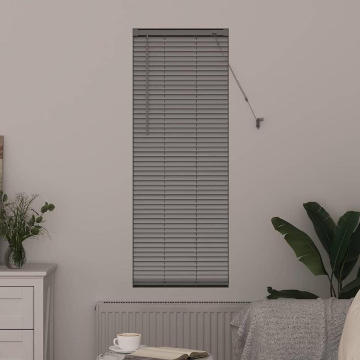 vidaXL Βενετσιάνικες Ρόδες Ασημί 175 x 40 εκ Αλουμίνιο
