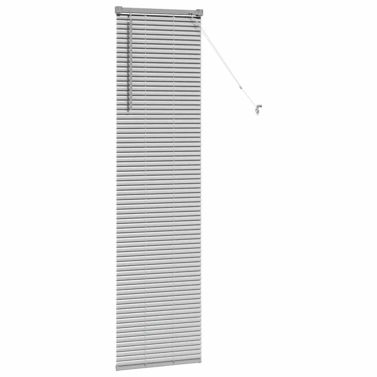 vidaXL Βενετσιάνικες Ρόδες Ασημί 175 x 45 εκ Αλουμίνιο