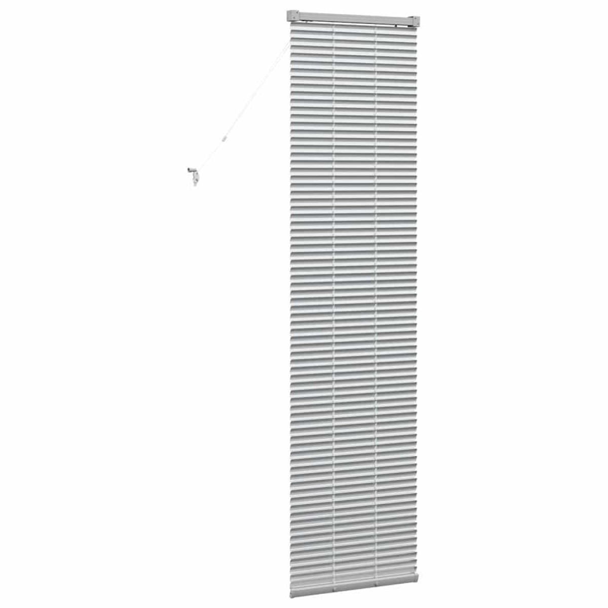 vidaXL Βενετσιάνικες Ρόδες Ασημί 175 x 45 εκ Αλουμίνιο