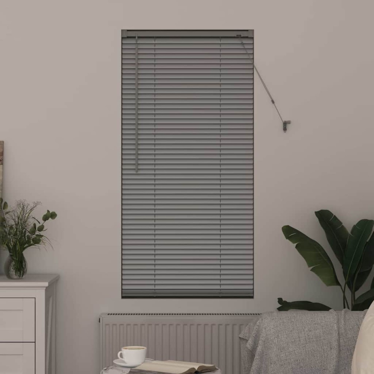 vidaXL Βενετσιάνικες Ρόδες Ασημί 175 x 55 εκ Αλουμίνιο