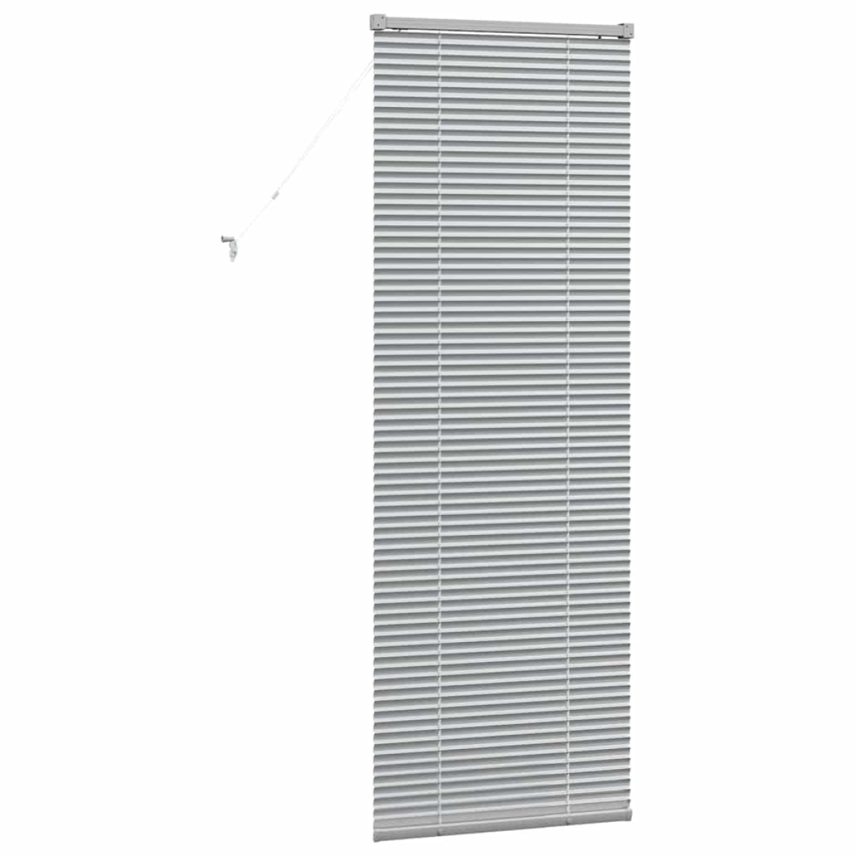 vidaXL Βενετσιάνικες Ρόδες Ασημί 175 x 55 εκ Αλουμίνιο