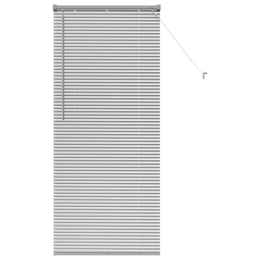 vidaXL Βενετσιάνικες Ρόδες Ασημί 175 x 75 εκ Αλουμίνιο