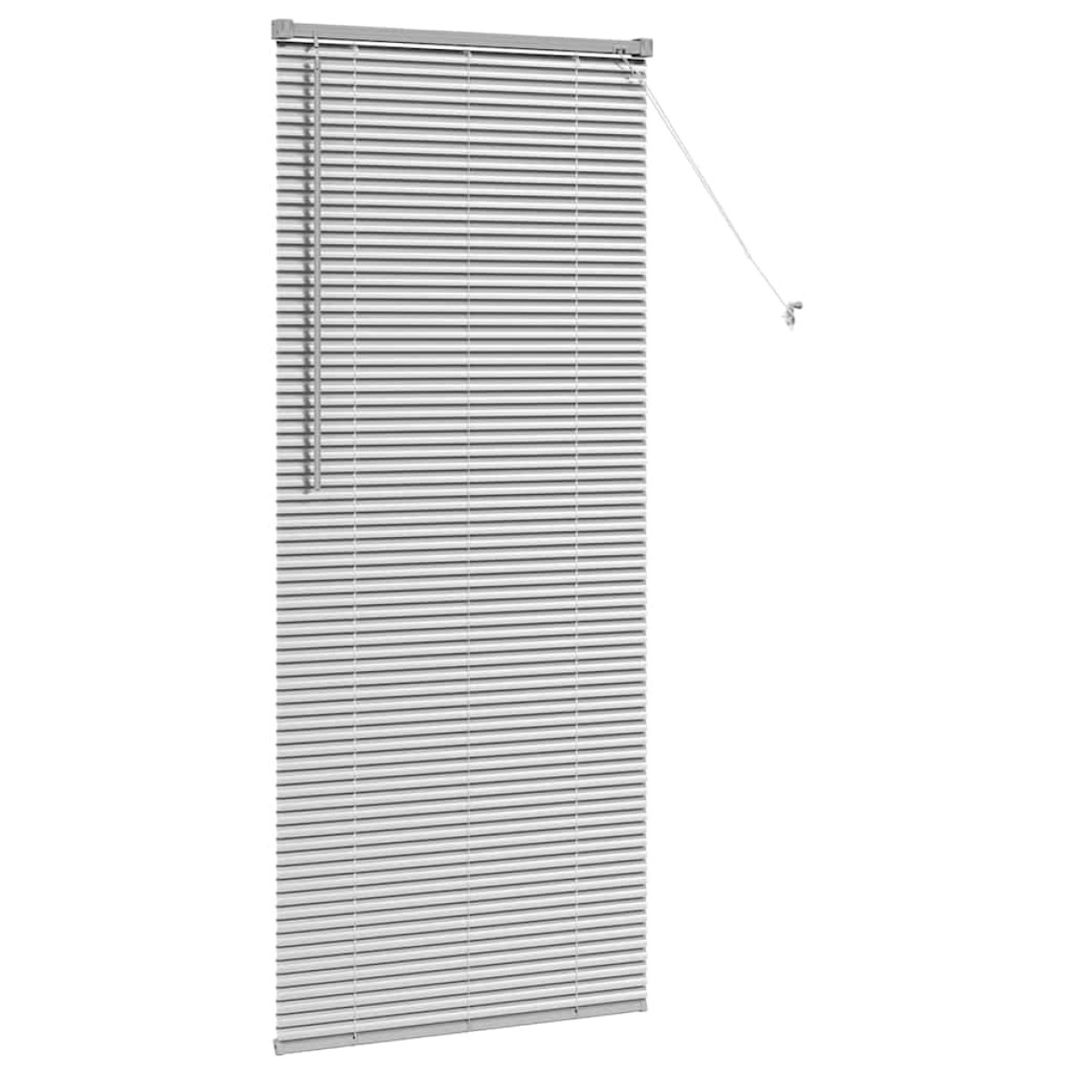 vidaXL Βενετσιάνικες Ρόδες Ασημί 175 x 75 εκ Αλουμίνιο
