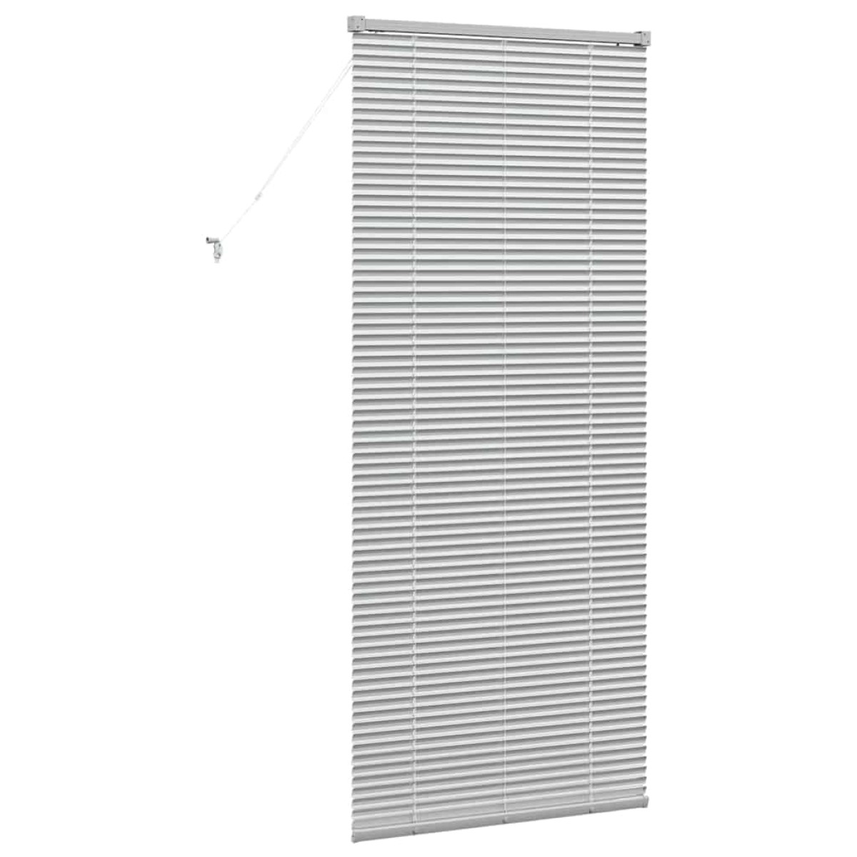 vidaXL Βενετσιάνικες Ρόδες Ασημί 175 x 75 εκ Αλουμίνιο