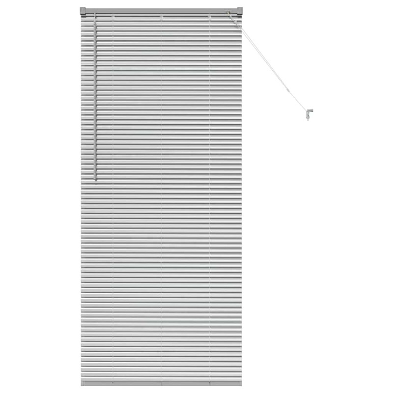 vidaXL Βενετσιάνικες Ρόδες Ασημί 175 x 80 εκ Αλουμίνιο