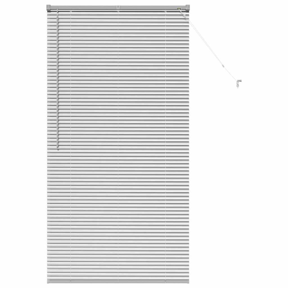 vidaXL Βενετσιάνικες Ρόδες Ασημί 175 x 85 εκ Αλουμίνιο