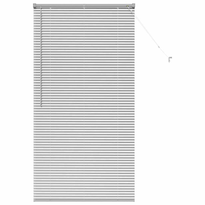 vidaXL Βενετσιάνικες Ρόδες Ασημί 175 x 85 εκ Αλουμίνιο