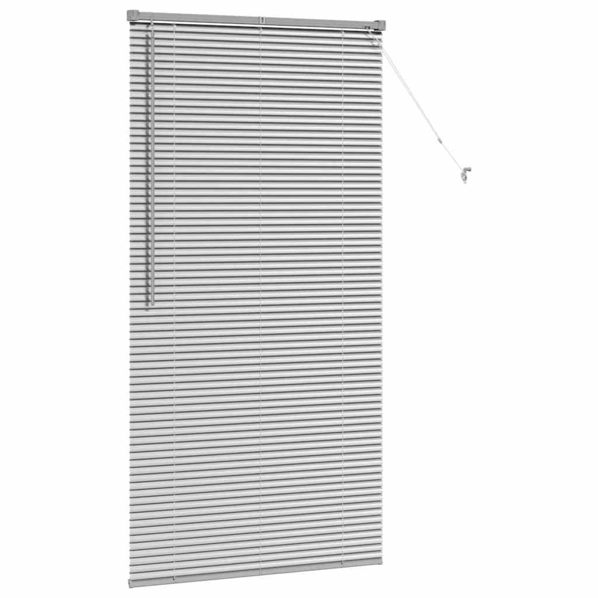 vidaXL Βενετσιάνικες Ρόδες Ασημί 175 x 85 εκ Αλουμίνιο