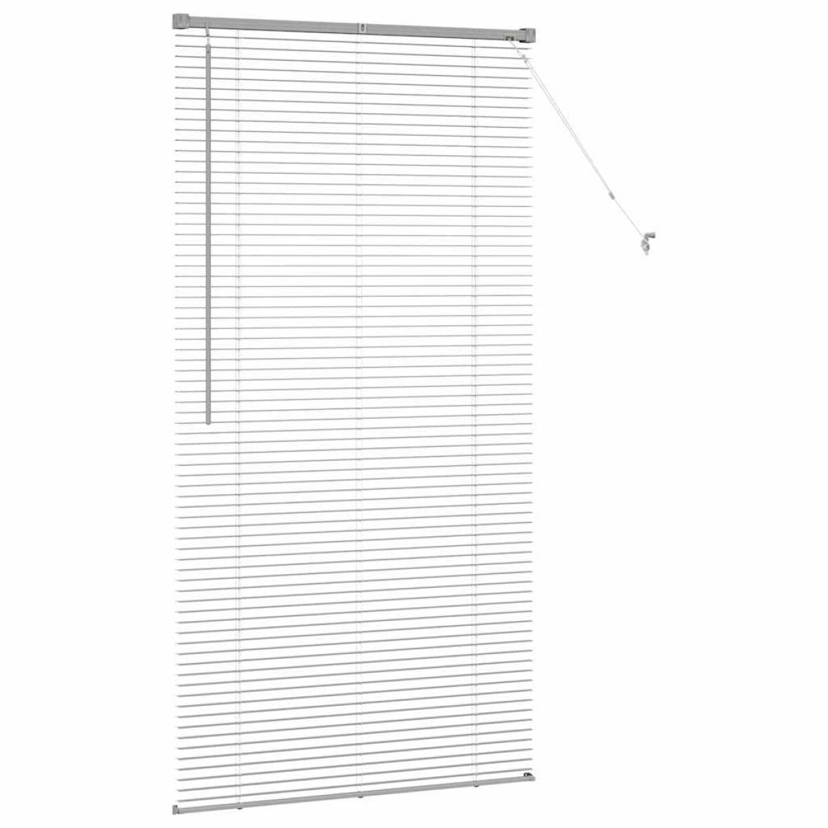 vidaXL Βενετσιάνικες Ρόδες Ασημί 175 x 90 εκ Αλουμίνιο