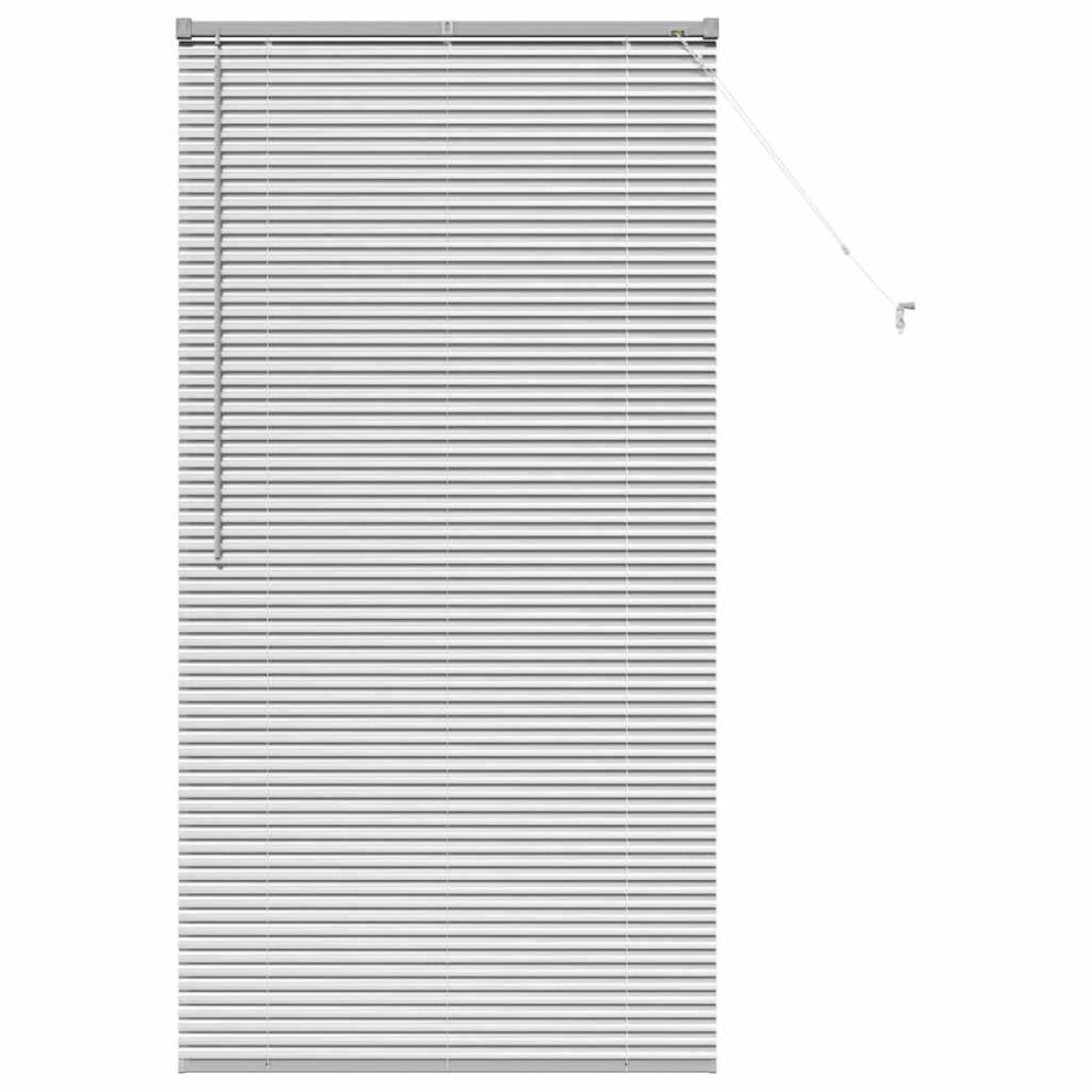 vidaXL Βενετσιάνικες Ρόδες Ασημί 175 x 95 εκ Αλουμίνιο
