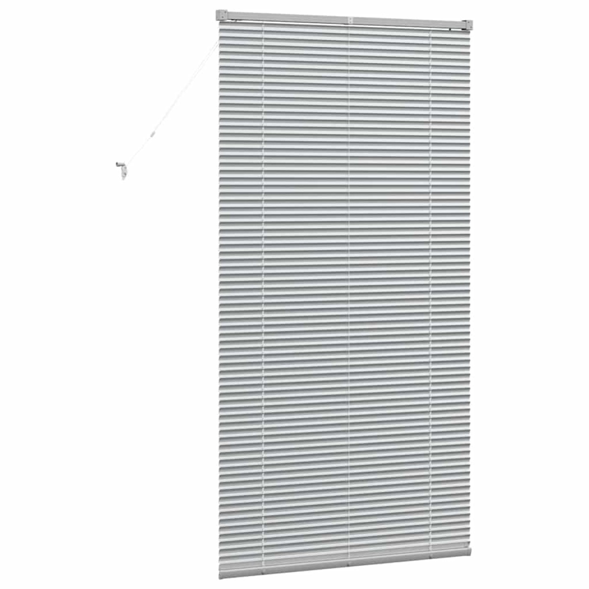 vidaXL Βενετσιάνικες Ρόδες Ασημί 175 x 95 εκ Αλουμίνιο