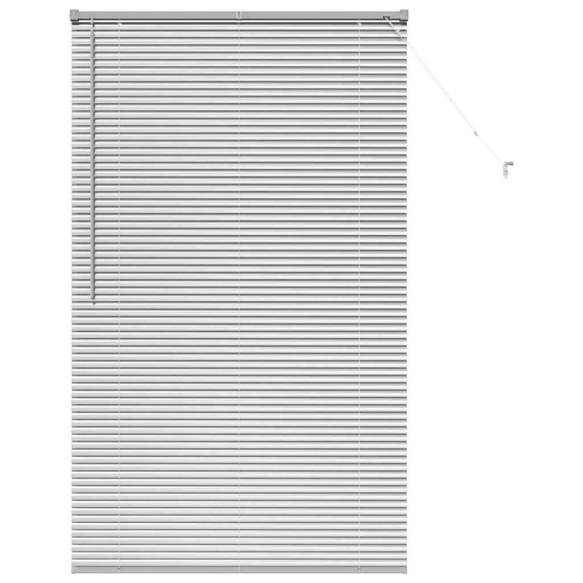 vidaXL Βενετσιάνικες Ρόδες Ασημί 175 x 100 εκ. Αλουμίνιο
