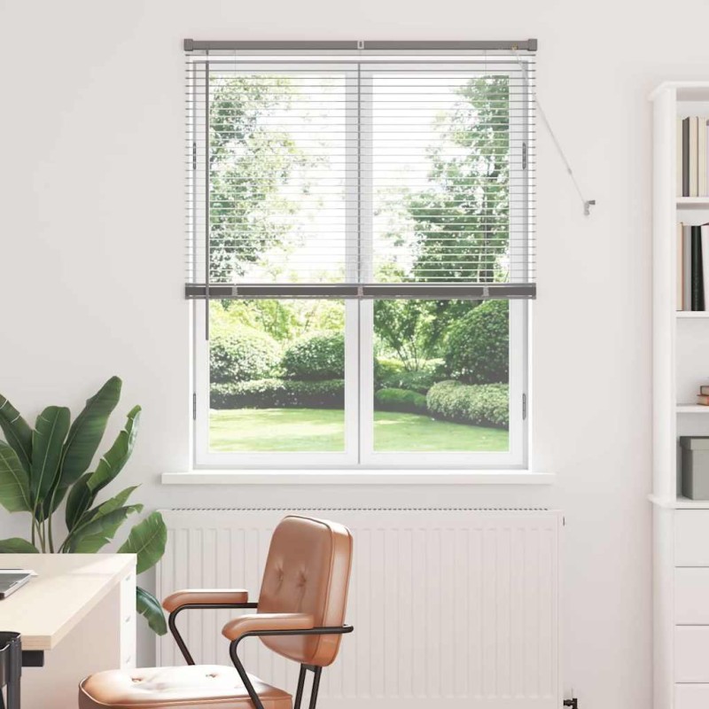 vidaXL Βενετσιάνικες Ρόδες Ασημί 175 x 100 εκ. Αλουμίνιο