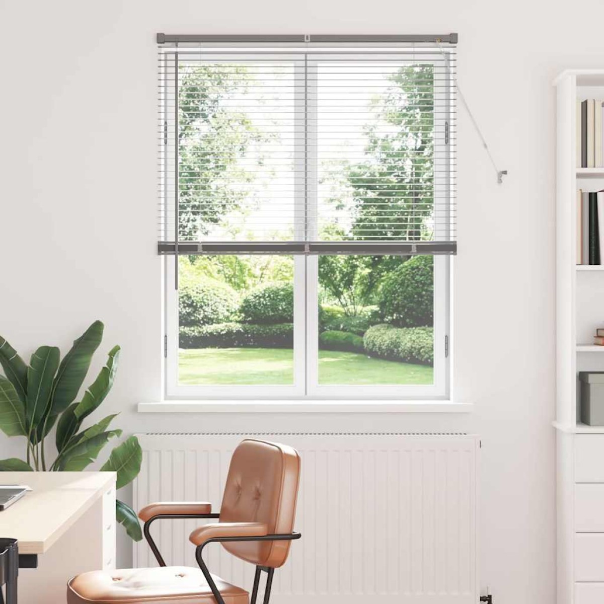 vidaXL Βενετσιάνικες Ρόδες Ασημί 175 x 105 εκ Αλουμίνιο
