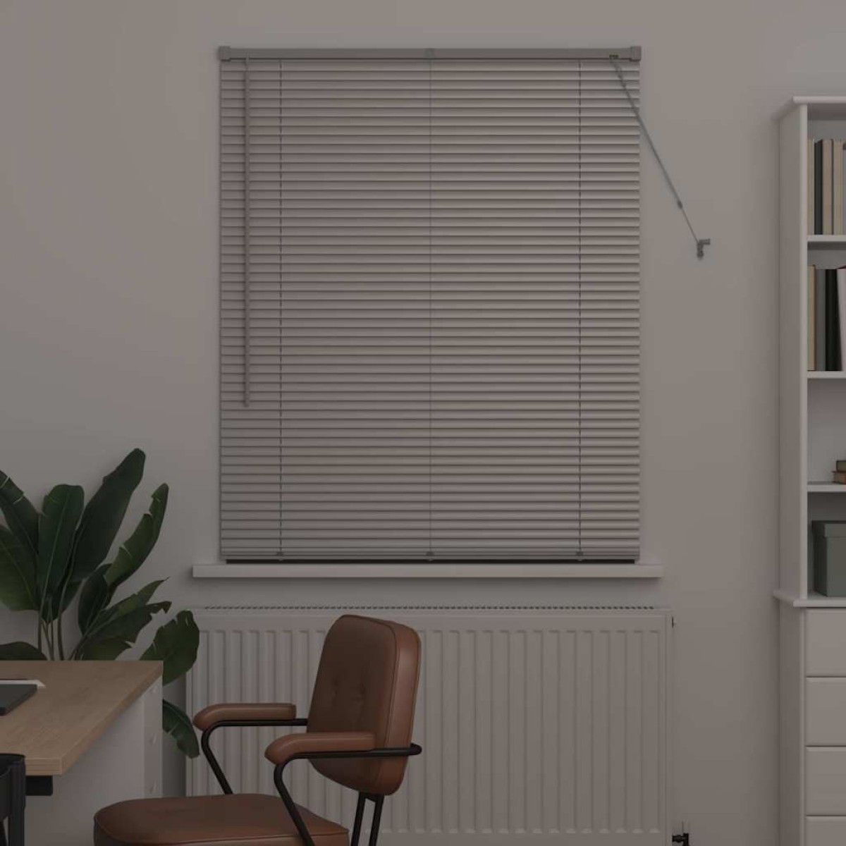 vidaXL Βενετσιάνικες Ρόδες Ασημί 175 x 105 εκ Αλουμίνιο