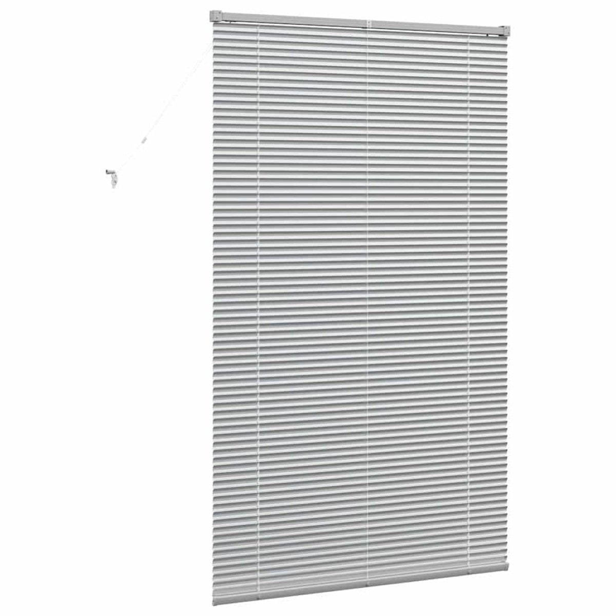 vidaXL Βενετσιάνικες Ρόδες Ασημί 175 x 105 εκ Αλουμίνιο