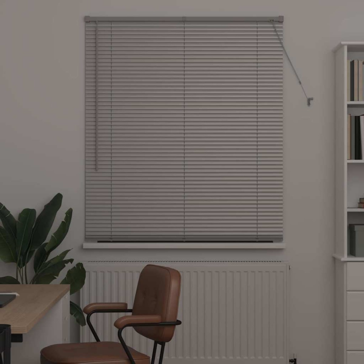 vidaXL Βενετσιάνικες Ρόδες Ασημί 175 x 115 εκ Αλουμίνιο