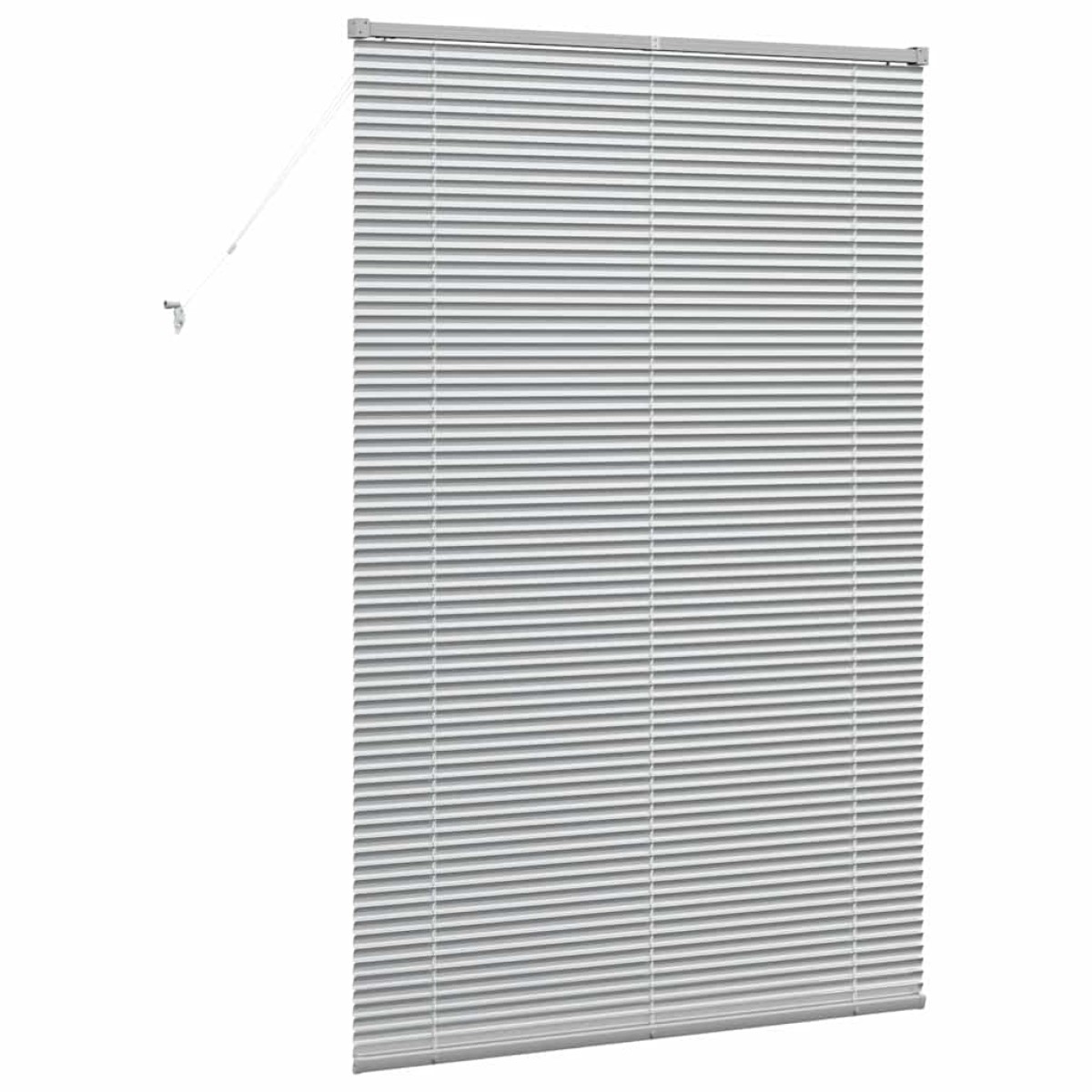 vidaXL Βενετσιάνικες Ρόδες Ασημί 175 x 120 εκ Αλουμίνιο