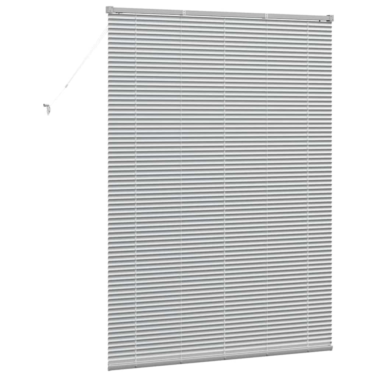 vidaXL Βενετσιάνικες Ρόδες Ασημί 175 x 125 εκ Αλουμίνιο