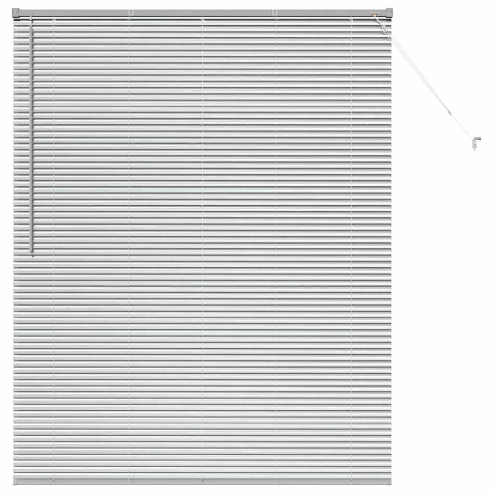 vidaXL Βενετσιάνικες Ρόδες Ασημί 175 x 140 εκ. Αλουμίνιο