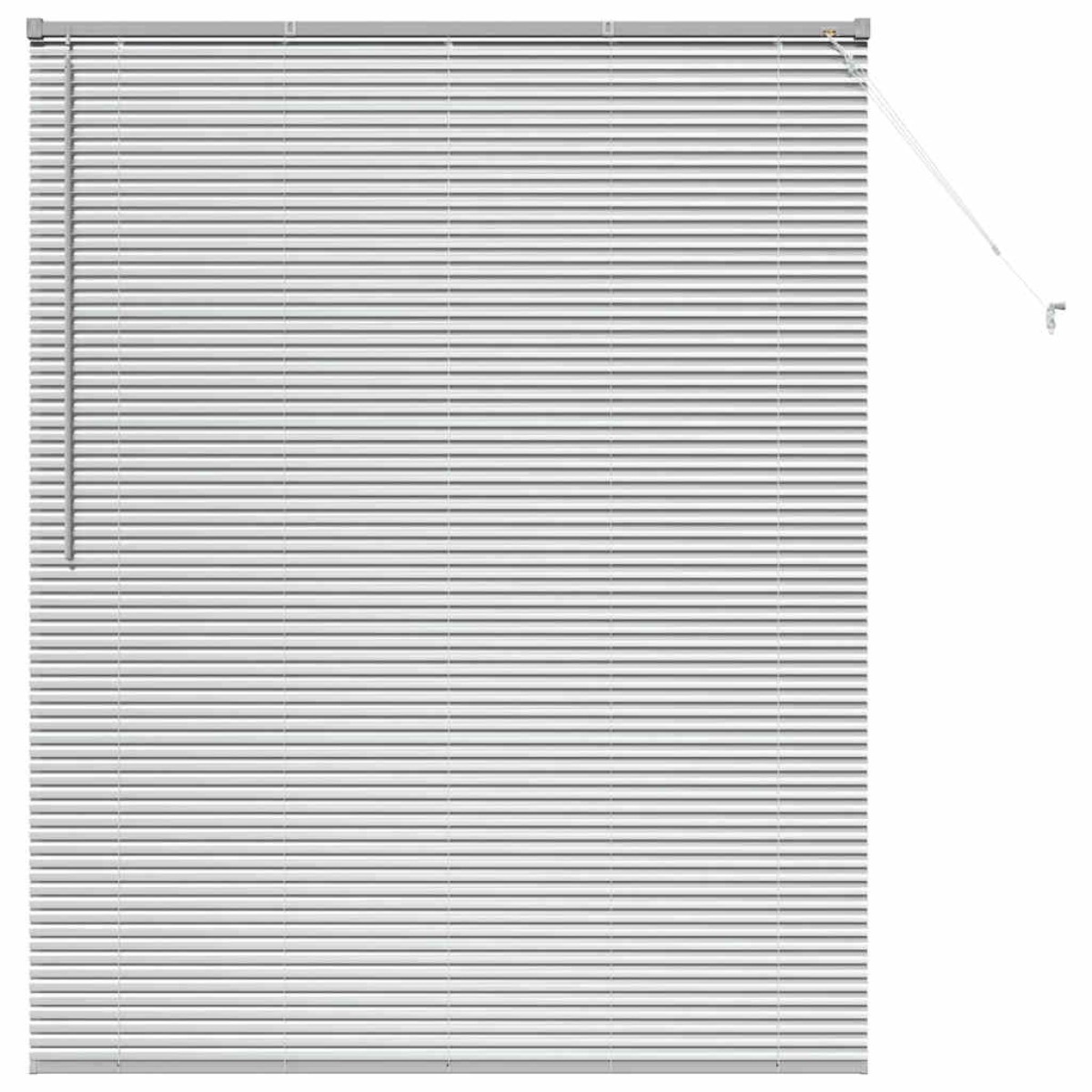 vidaXL Βενετσιάνικες Ρόδες Ασημί 175 x 140 εκ. Αλουμίνιο