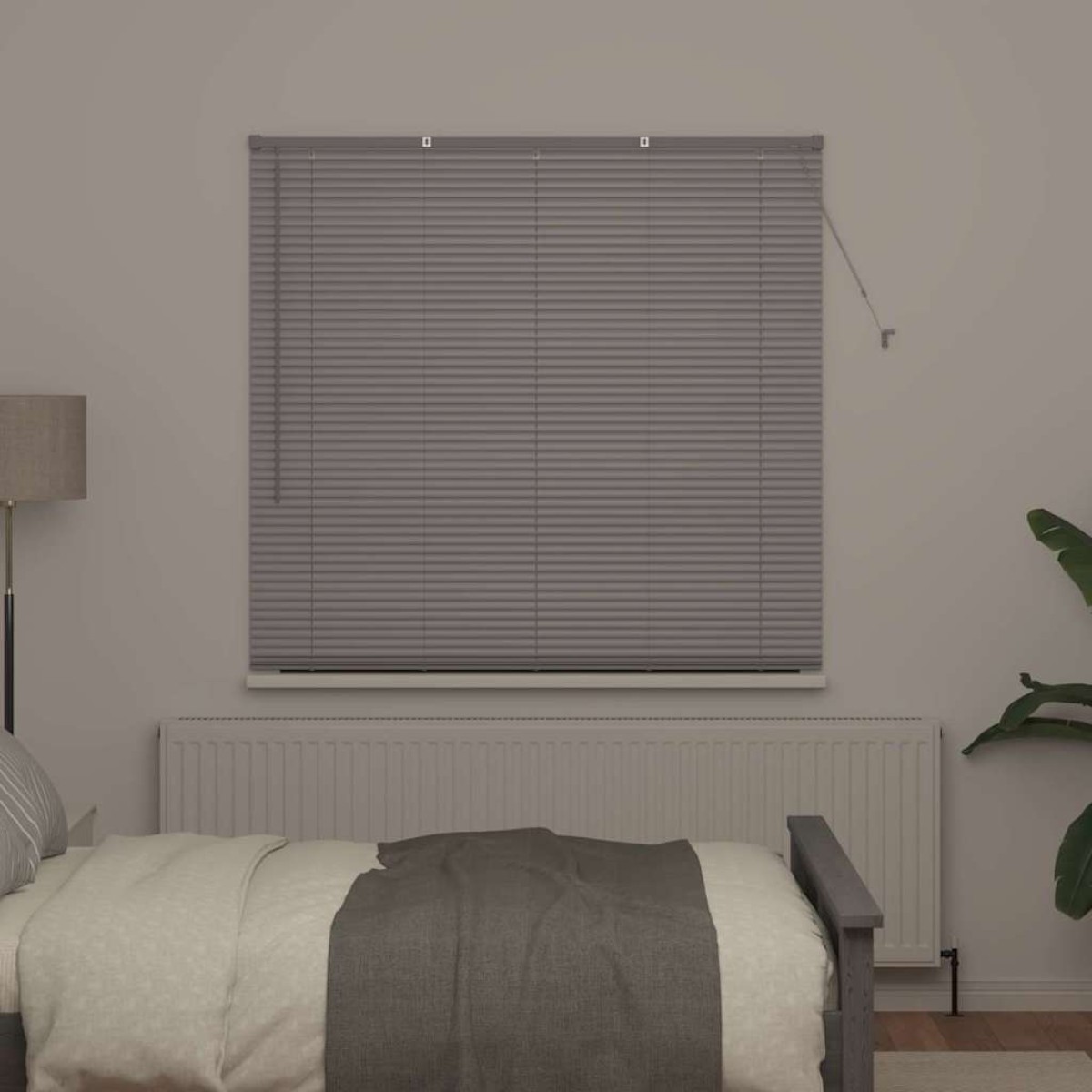 vidaXL Βενετσιάνικες Ρόδες Ασημί 175 x 145 εκ Αλουμίνιο