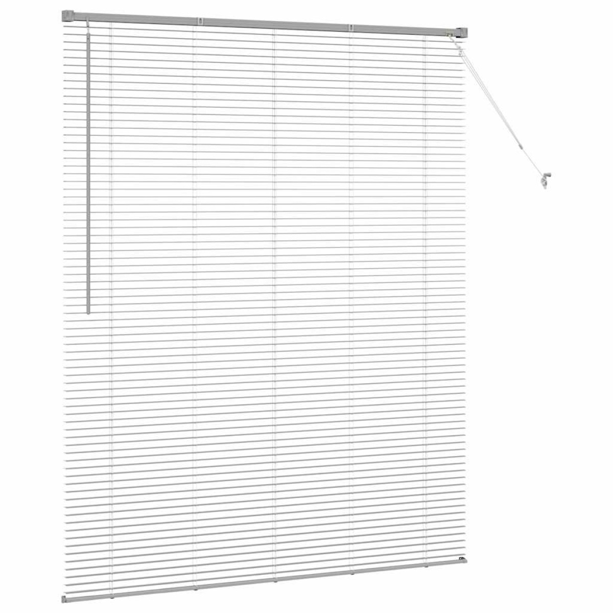 vidaXL Βενετσιάνικες Ρόδες Ασημί 175 x 145 εκ Αλουμίνιο