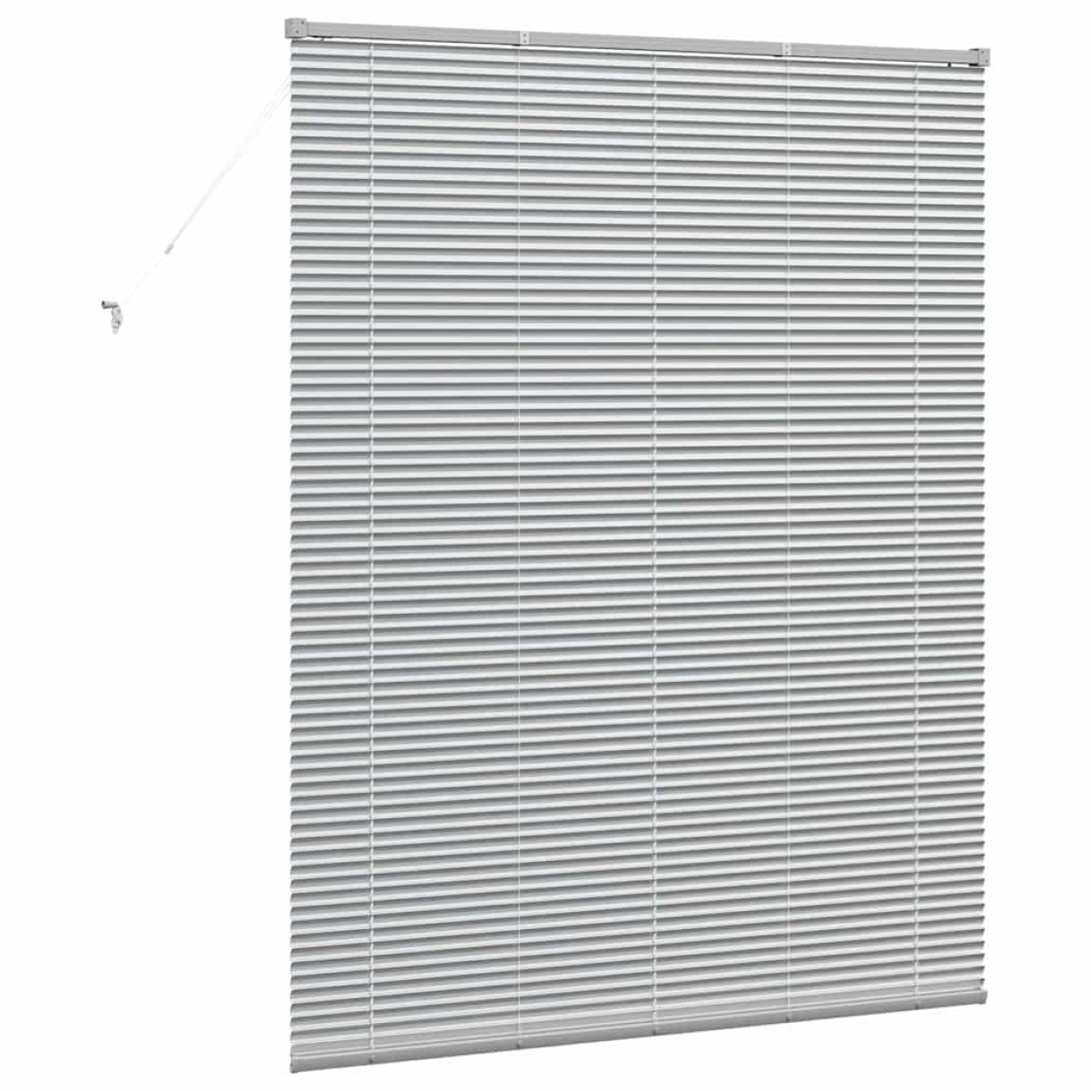 vidaXL Βενετσιάνικες Ρόδες Ασημί 175 x 145 εκ Αλουμίνιο