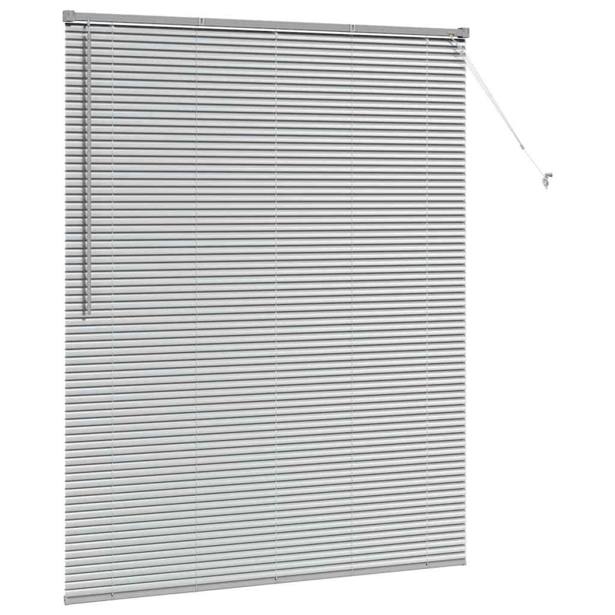 vidaXL Βενετσιάνικες Ρόδες Ασημί 175 x 150 εκ Αλουμίνιο