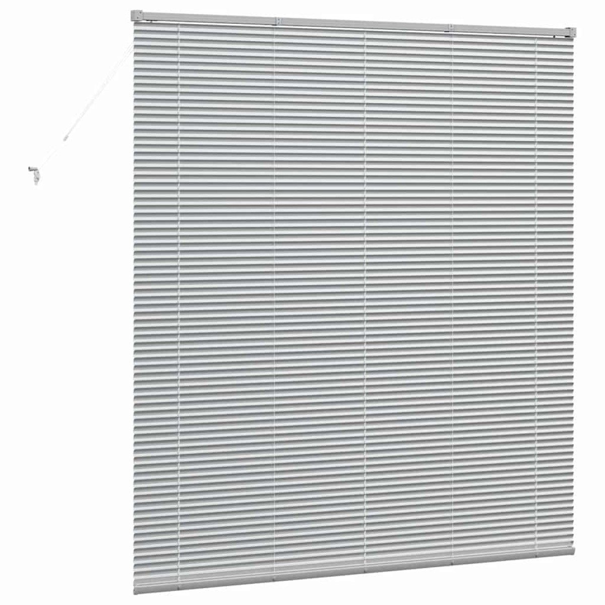vidaXL Βενετσιάνικες Ρόδες Ασημί 175 x 155 εκ Αλουμίνιο