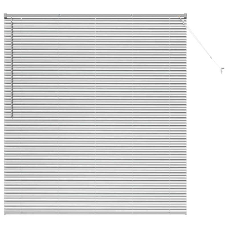 vidaXL Βενετσιάνικες Ρόδες Ασημί 175 x 160 εκ Αλουμίνιο