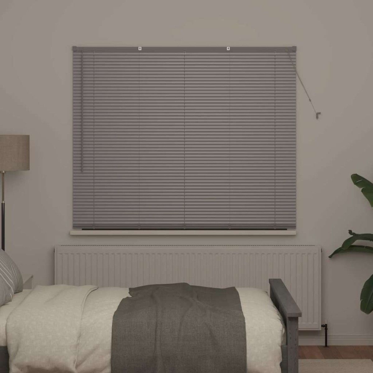 vidaXL Βενετσιάνικες Ρόδες Ασημί 175 x 160 εκ Αλουμίνιο