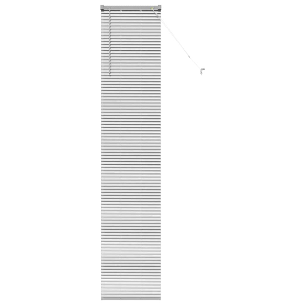 vidaXL Βενετσιάνικες Ρόδες Ασημί 220 x 45 εκ Αλουμίνιο
