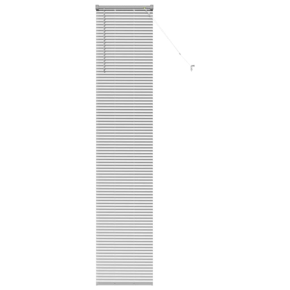 vidaXL Βενετσιάνικες Ρόδες Ασημί 220 x 45 εκ Αλουμίνιο