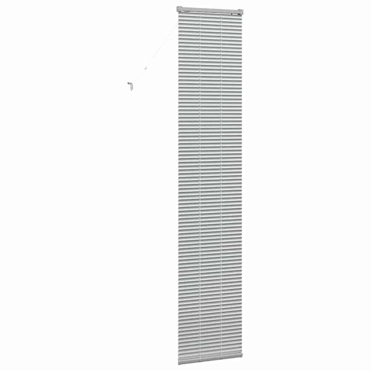 vidaXL Βενετσιάνικες Ρόδες Ασημί 220 x 45 εκ Αλουμίνιο