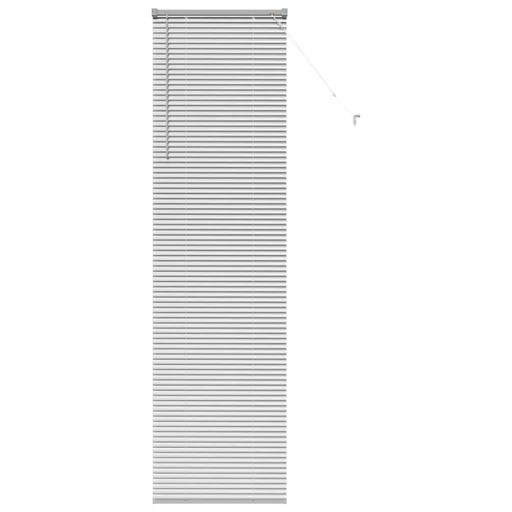 vidaXL Βενετσιάνικες Ρόδες Ασημί 220 x 65 εκ Αλουμίνιο
