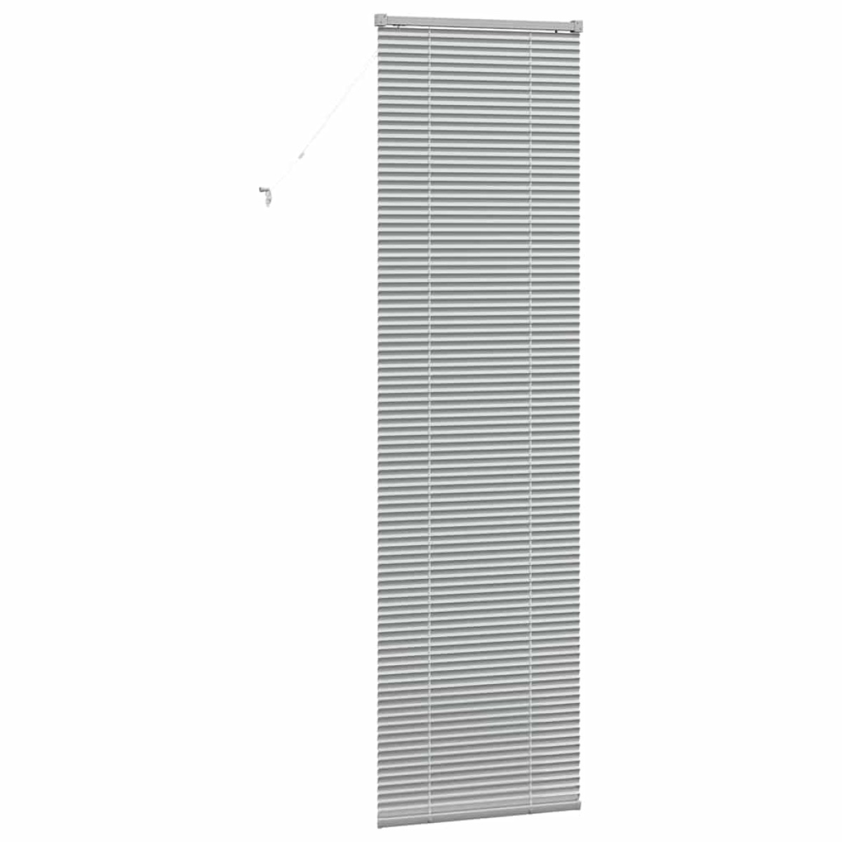 vidaXL Βενετσιάνικες Ρόδες Ασημί 220 x 65 εκ Αλουμίνιο