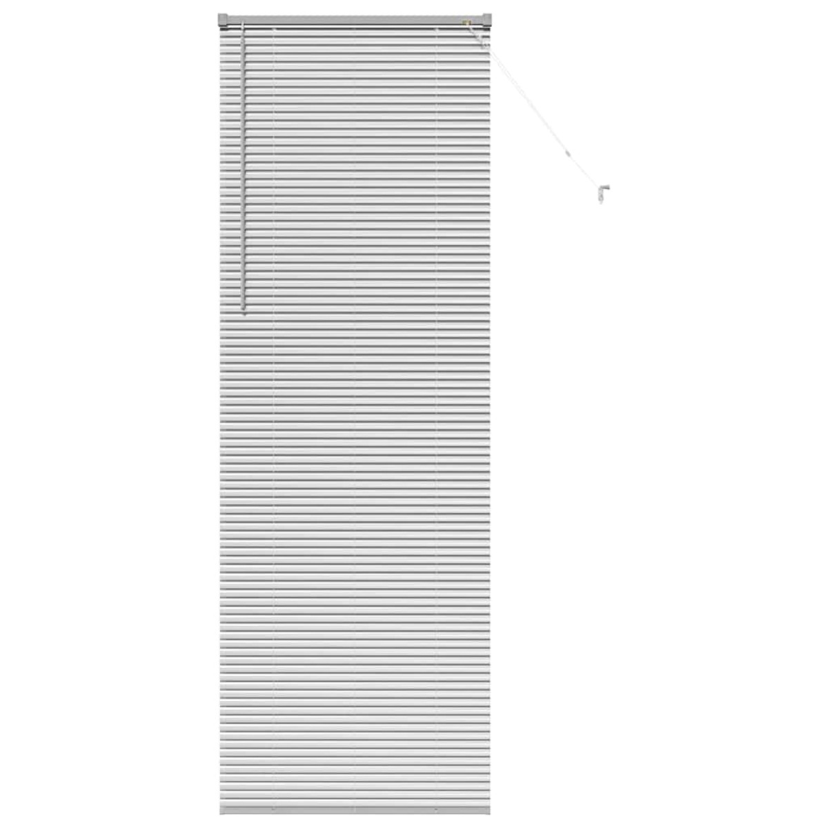 vidaXL Βενετσιάνικες Ρόδες Ασημί 220 x 70 εκ Αλουμίνιο