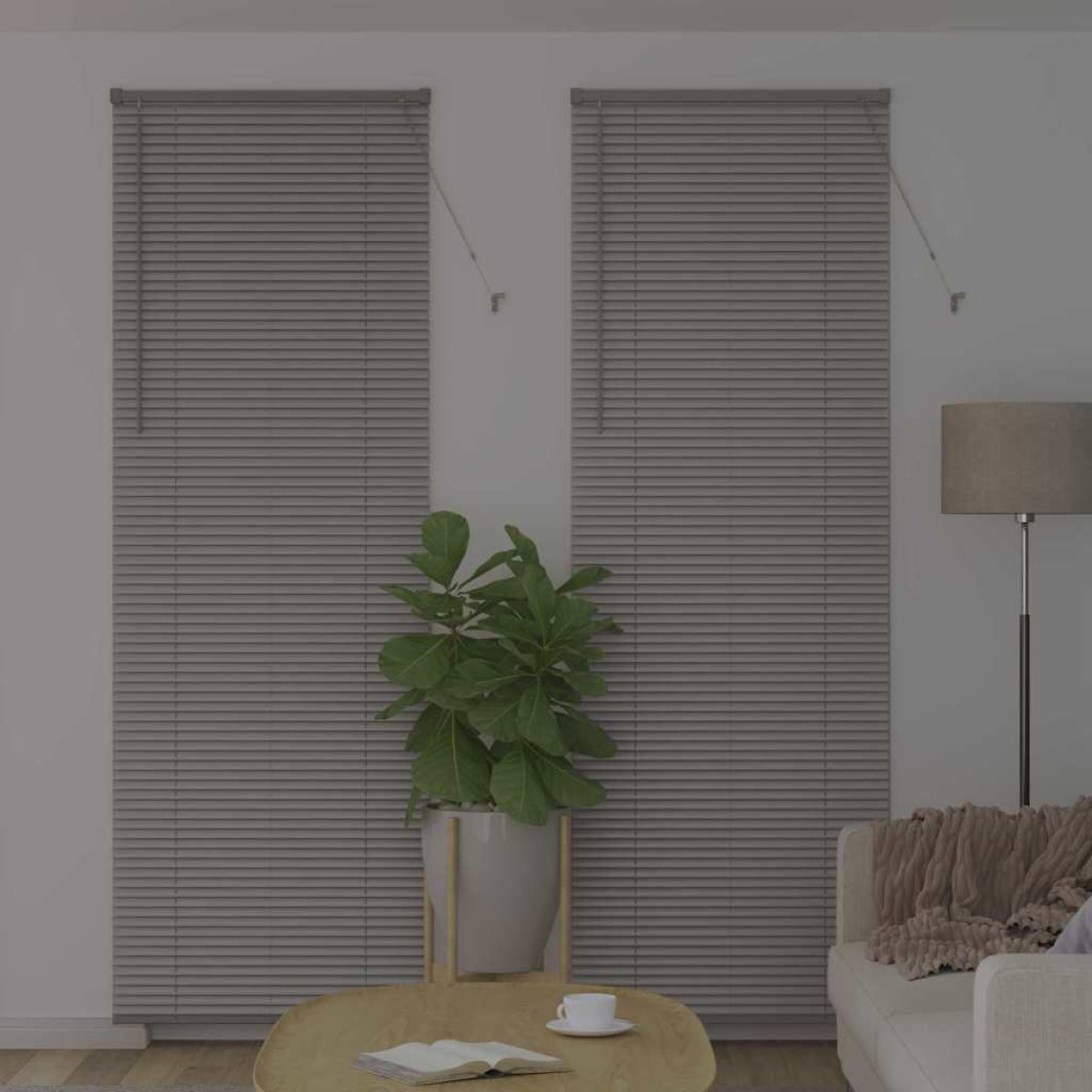 vidaXL Βενετσιάνικες Ρόδες Ασημί 220 x 70 εκ Αλουμίνιο